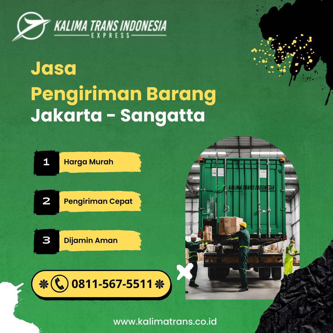 Jasa pengiriman barang jakarta Sangatta