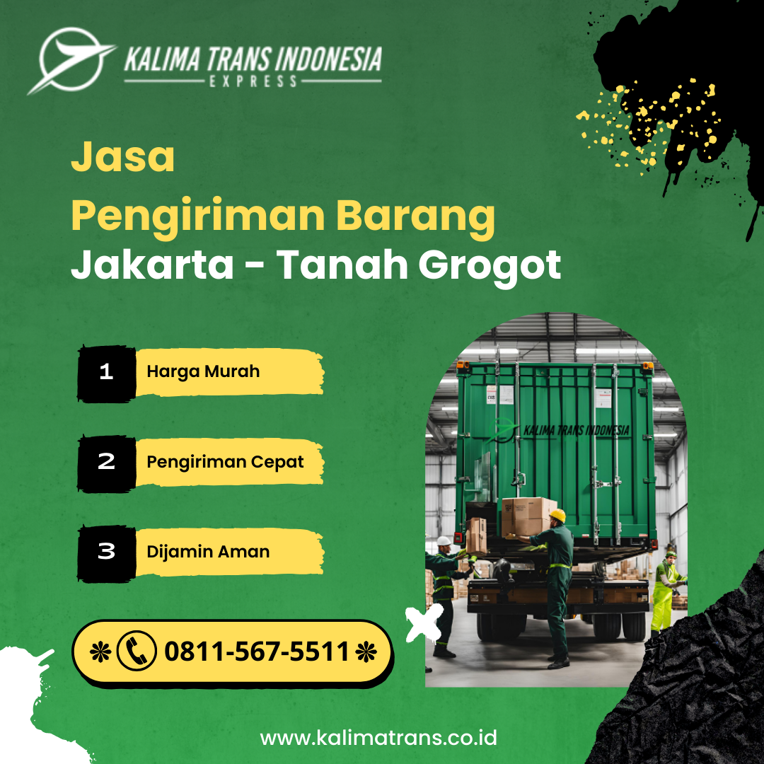 Jasa pengiriman barang jakarta Tanah Grogot